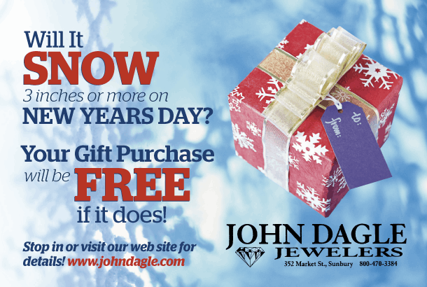 John Dagle Jewelers sale card